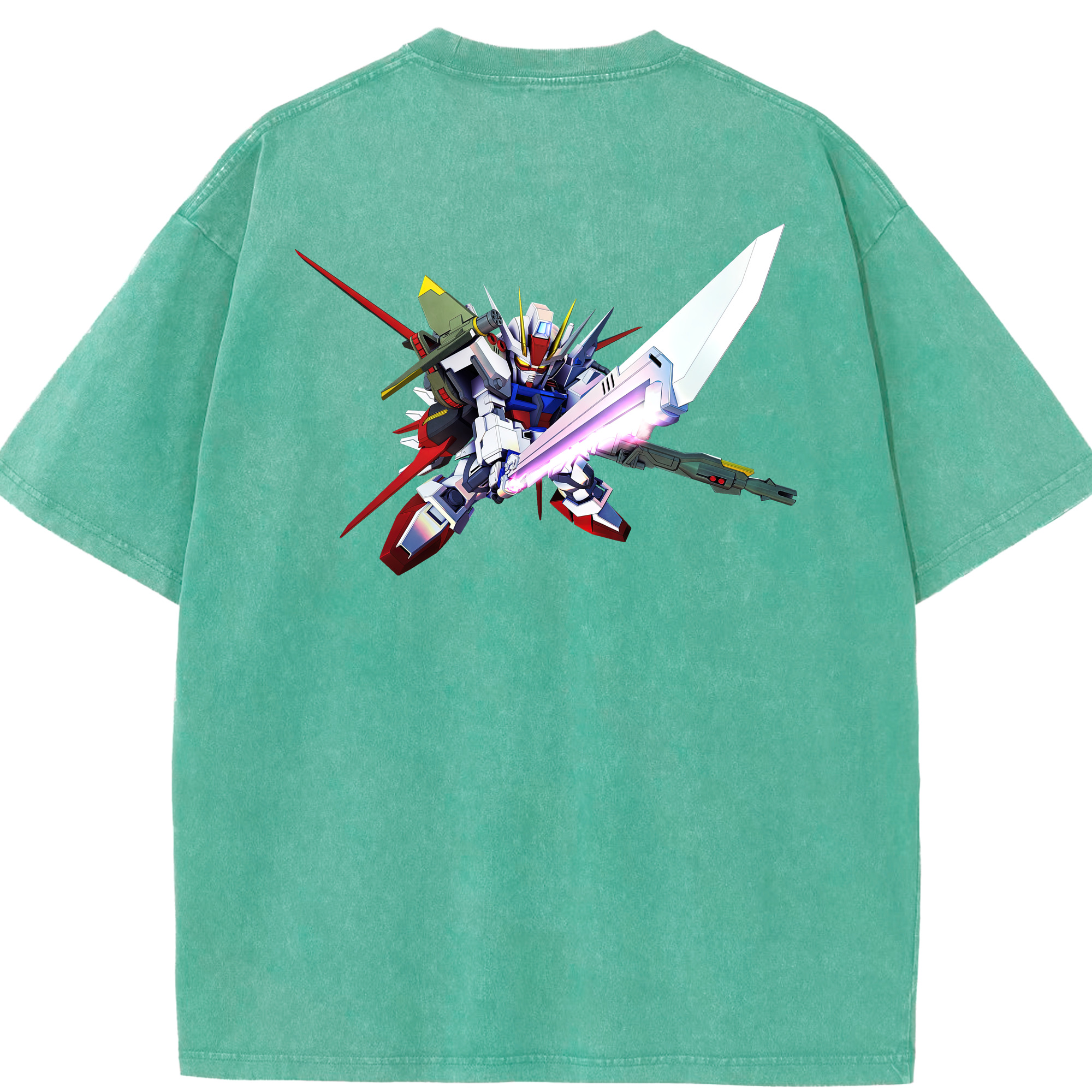 （画像用） 機動戦士ガンダム Mobile Suit Gundam 綿100% ヴィンテージ風 半袖Tシャツ（背面プリント）